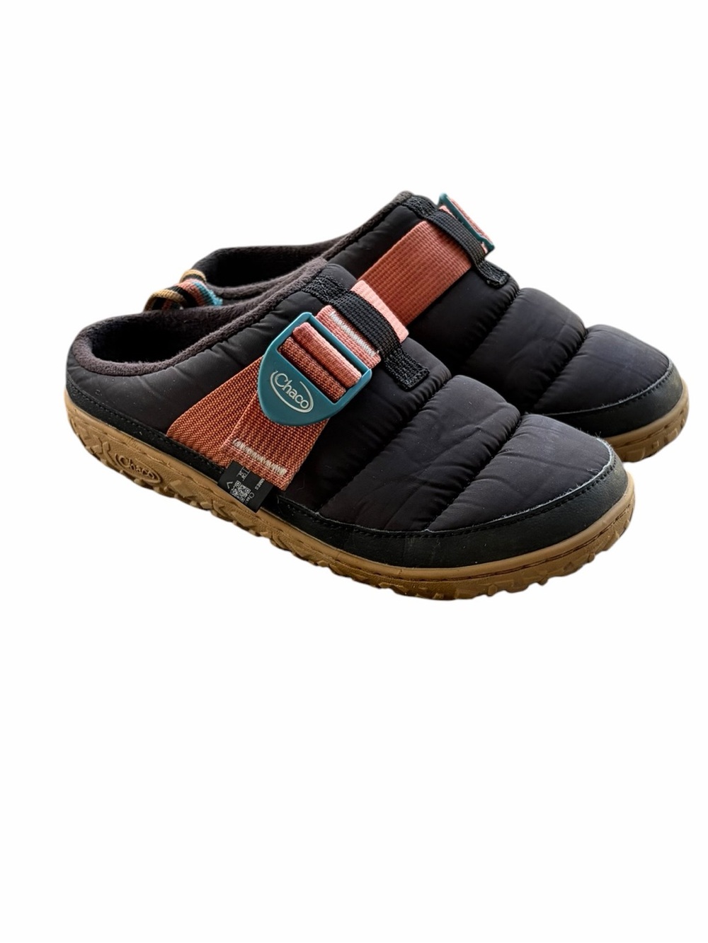 Chaco Ramble Puff Insulated Quilted Slip-On Shoes Women’s 7 Retro Black Colorway